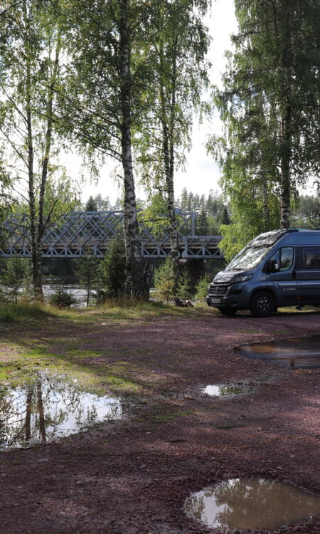 Lägerplats Oxbergsbron, Oxberg, Dalarna, Adria Twin, Ställplats.
