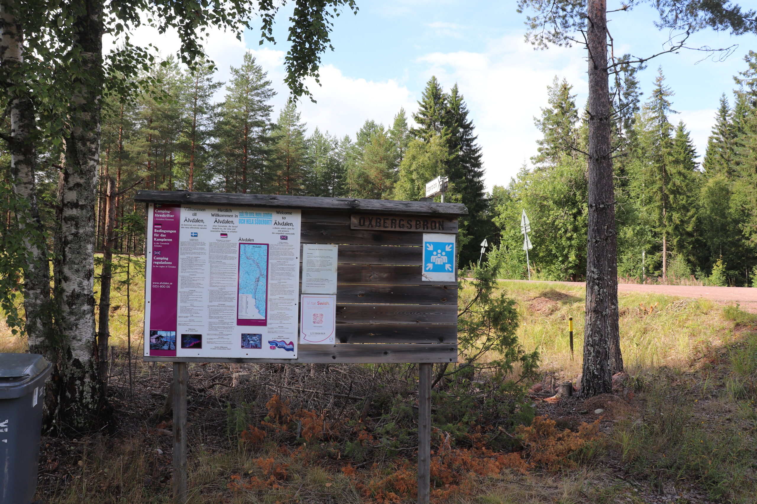 Lägerplats Oxbergsbron, Oxberg, Dalarna, Adria Twin, Ställplats